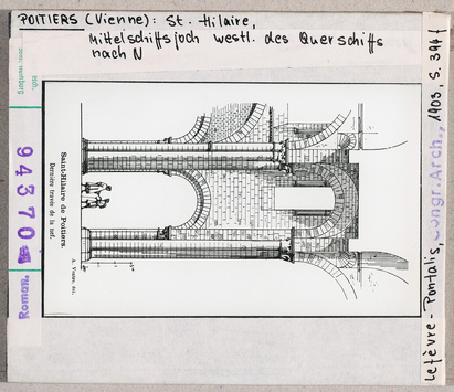 Vorschaubild Poitiers: Saint-Hilaire, Mittelschiffsjoch westliches Querschiff nach N 